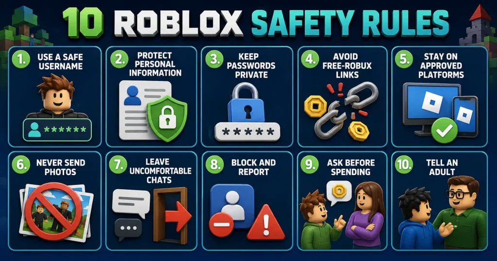 Essential Roblox online-safety rules for children