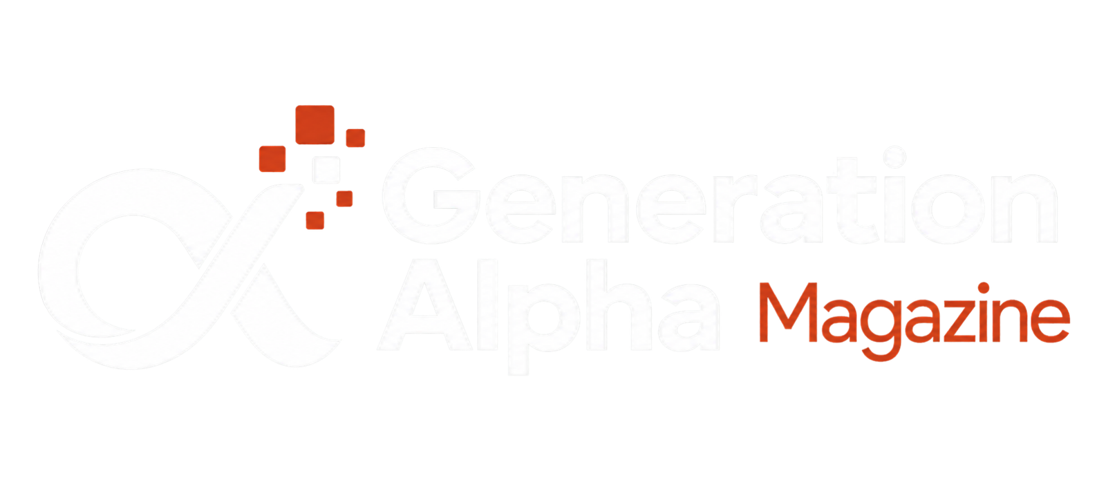 Gen Alpha Magazine Site White Logo